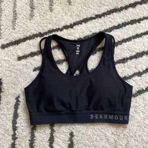 Under Armour black sports bra size Medium